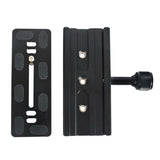 QR-120 Clamp Adapter for Quick Release Plate 1/4in 3/8in  black