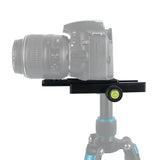 QR-120 Clamp Adapter for Quick Release Plate 1/4in 3/8in  black
