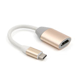 For Apple Mac laptop Type-c to HDMI Video Conversion Cable Type C To HDMI Converter Adapter Cable Silver