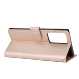 For Samsung Note 20/Note 20 Ultra PU Leather Three-card Photo Frame Front Buckle Mobile Phone shell Golden