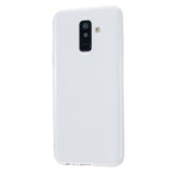 For Samsung A6/A6 Plus 2018 Smartphone Case Soft TPU Precise Cutouts Full Body Protection Mobile Phone Shell Milk white