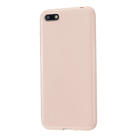 For HUAWEI Y5 2018/2019 TPU Phone Case Simple Profile Delicate Finish Cellphone Cover Full Body Protection Sakura pink