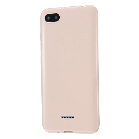 For Redmi 6/6A/6 Pro Cellphone Case Simple Profile Soft TPU Ultra Light Anti-Scratch Phone Cover Sakura pink