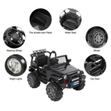 LEADZM LZ-905 Remodeled Dual Drive 45W * 2 Battery 12V7AH * 1 with 2.4G Remote Control Black