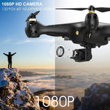 DROCON Drone with 1080P FPV HD Camera, 5G WiFi Adults RC Quadcopter, Auto Return Home Mode, Long Control Range Outdoor Drone, Easy to Use for Beginner, Black (DNSOA)