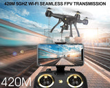 DROCON Drone with 1080P FPV HD Camera, 5G WiFi Adults RC Quadcopter, Auto Return Home Mode, Long Control Range Outdoor Drone, Easy to Use for Beginner, Black (DNSOA)