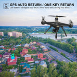 DROCON Drone with 1080P FPV HD Camera, 5G WiFi Adults RC Quadcopter, Auto Return Home Mode, Long Control Range Outdoor Drone, Easy to Use for Beginner, Black (DNSOA)