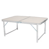 90 x 60 x 70cm Home Use Aluminum Alloy Folding Table White
