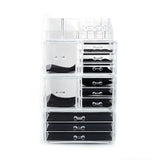 SF-1122-10 4Pcs / Set Plastic Cosmetics Storage Rack Transparent **