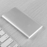 Xiaomi Power Bank 2 Protable 5000mAh External Battery Powerbank for Android iPhone Smartphone Silver