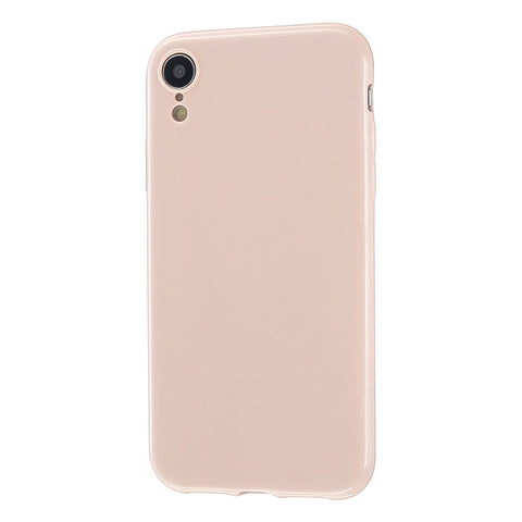 For iPhone X/XS/XS Max/XR  Cellphone Cover Slim Fit Bumper Protective Case Glossy TPU Mobile Phone Shell Sakura pink