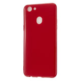 For OPPO F5/F7 Cellphone Cover Soft TPU Mobile Phone Case Screen Protector with Shock Absorption Technology Rose red