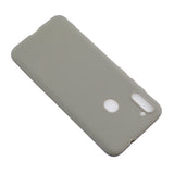 For Samsung A01/ A11/A21/A41/A51/A71/A81/A91 Mobile Phone Case Lovely Candy Color Matte TPU Anti-scratch Non-slip Protective Cover Back Case 12 gray