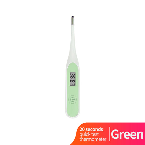 Quickly Thermometer Digital LCD Fast Thermometer In 20 Seconds Househeld Health Care green