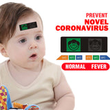 Smart Body Temperature Measurement Test Sticker LCD Display Thermometer Tablet Detection black