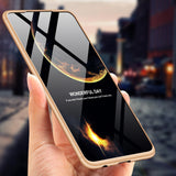 For HUAWEI P30 LITE Ultra Slim PC Back Cover Non-slip Shockproof 360 Degree Full Protective Case black