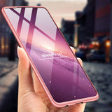 For HUAWEI P30 LITE Ultra Slim PC Back Cover Non-slip Shockproof 360 Degree Full Protective Case black