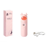 Facial Steamer Hydrating Machine Spraying Machine Face Moisturizing USB Rechargeable Spray Hydrator B-619B Antler
