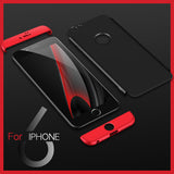 For iPhone 6/6S plus Slim 3 in 1 Hybrid Hard Case Full Body 360 Degree Protection Back Cover  black