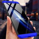 For Samsung J6 Plus/ J6 Prime 3 in 1 360 Degree Non-slip Shockproof Full Protective Case Gold_Samsung J6 Plus/ J6 Prime