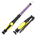 LED Disinfection Lamp Portable Handheld Sterilizing Light Stick USB Rechargeable Germicidal Lamp yellow_Model 176B-UV