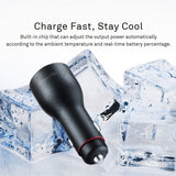 HUAWEI CP37 Supercharge Car Charger 2 40W Max 10V 4A Dual USB 5A Type C Cable Included Dark gray