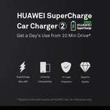 HUAWEI CP37 Supercharge Car Charger 2 40W Max 10V 4A Dual USB 5A Type C Cable Included Dark gray