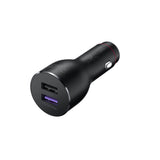 HUAWEI CP37 Supercharge Car Charger 2 40W Max 10V 4A Dual USB 5A Type C Cable Included Dark gray