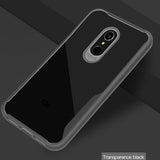 For Redmi 5 Ultra Slim Translucent Back Cover Non-slip Shockproof TPU Full Protective Case  Transparent gray
