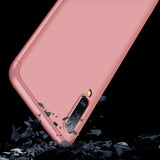 For Samsung A50 Ultra Slim PC Back Cover Non-slip Shockproof 360 Degree Full Protective Case Rose gold