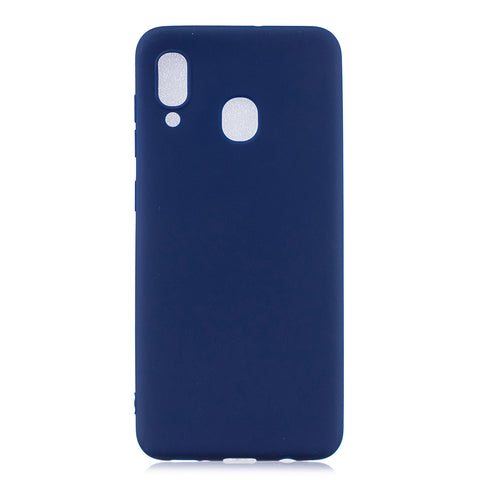 For HUAWEI Y9 2019 Lovely Candy Color Matte TPU Anti-scratch Non-slip Protective Cover Back Case Navy