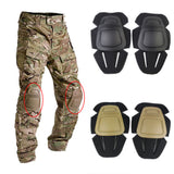 Tactical Protective Knee Pads Black for Military Army G3 Pants Trousers black