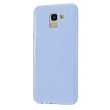 For Samsung A6/A6 Plus 2018 Smartphone Case Soft TPU Precise Cutouts Full Body Protection Mobile Phone Shell Bright black