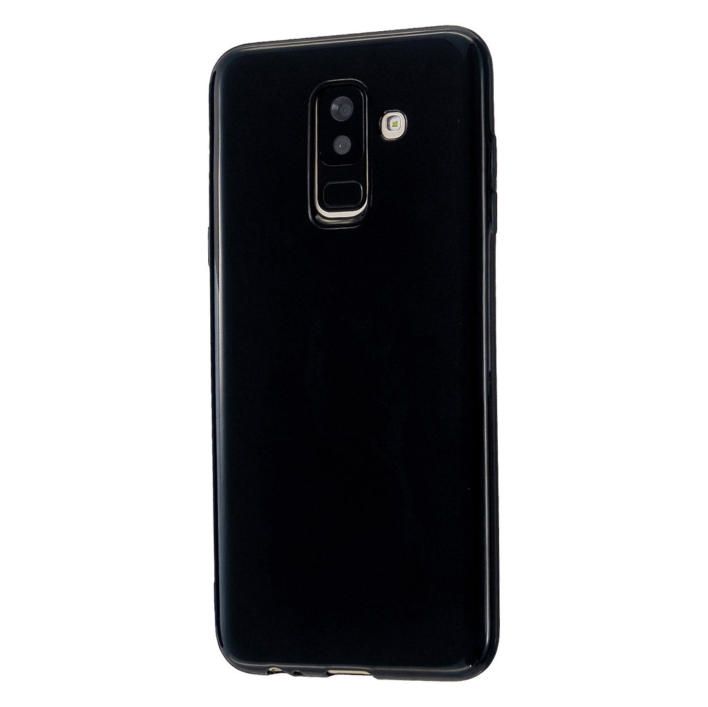 For Samsung A6/A6 Plus 2018 Smartphone Case Soft TPU Precise Cutouts Full Body Protection Mobile Phone Shell Bright black