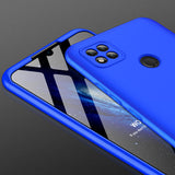 For Redmi 9C Mobile Phone Cover 360 Degree Full Protection Phone Case blue