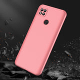 For Redmi 9C Mobile Phone Cover 360 Degree Full Protection Phone Case Rose gold