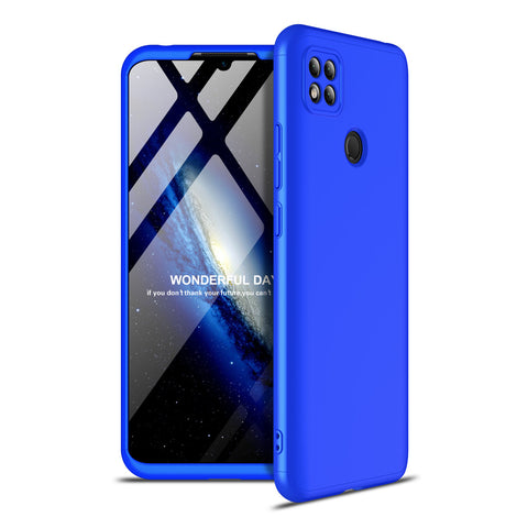 For Redmi 9C Mobile Phone Cover 360 Degree Full Protection Phone Case blue