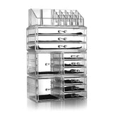 SF-1122-10 4Pcs / Set Plastic Cosmetics Storage Rack Transparent **