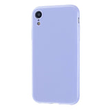 For iPhone X/XS/XS Max/XR  Cellphone Cover Slim Fit Bumper Protective Case Glossy TPU Mobile Phone Shell Taro purple