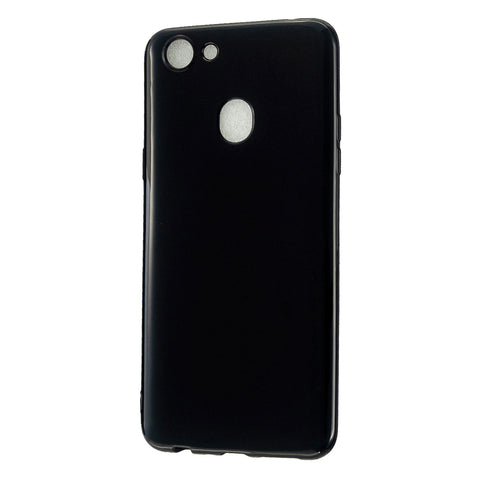 For OPPO F5/F7 Cellphone Cover Soft TPU Mobile Phone Case Screen Protector with Shock Absorption Technology Bright black
