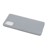For Samsung A01/ A11/A21/A41/A51/A71/A81/A91 Mobile Phone Case Lovely Candy Color Matte TPU Anti-scratch Non-slip Protective Cover Back Case 12 gray