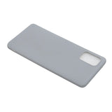 For Samsung A01/ A11/A21/A41/A51/A71/A81/A91 Mobile Phone Case Lovely Candy Color Matte TPU Anti-scratch Non-slip Protective Cover Back Case 12 gray