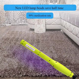 Rechargeable Ultraviolet UVC Sterilizer Light Tube Bulb Disinfection Lamp 30 lamp beads COB black