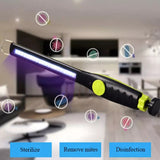 Rechargeable Ultraviolet UVC Sterilizer Light Tube Bulb Disinfection Lamp 30 lamp beads COB black