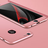 For iPhone 6/6S plus Slim 3 in 1 Hybrid Hard Case Full Body 360 Degree Protection Back Cover  red