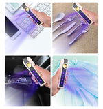 LED Multifunctional Germicidal Lamp Sterilizer White+Purple Work Light Black + beige_Model 1902-UVC