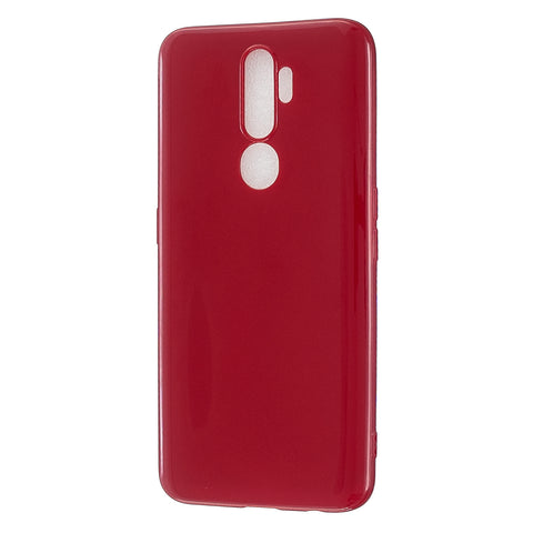 For OPPO A5/A3S/A9 2020 Cellphone Cover Soft Touch Anti-scratch Shockproof TPU Mobile Phone Case  Rose red