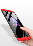 For Samsung J6 2018/on 6 Ultra Slim 360 Degree Non-slip Shockproof Full Protective Case red