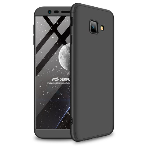 For Samsung J4 Plus/ J4 Prime 3 in 1 360 Degree Non-slip Shockproof Full Protective Case black_Samsung J4 Plus/ J4 Prime