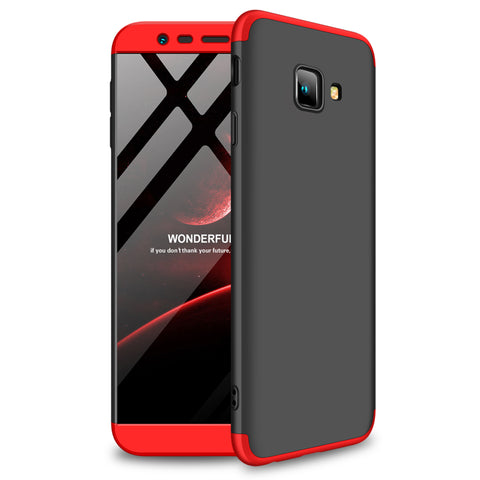 For Samsung J4 Plus/ J4 Prime 3 in 1 360 Degree Non-slip Shockproof Full Protective Case Red black red_Samsung J4 Plus/ J4 Prime